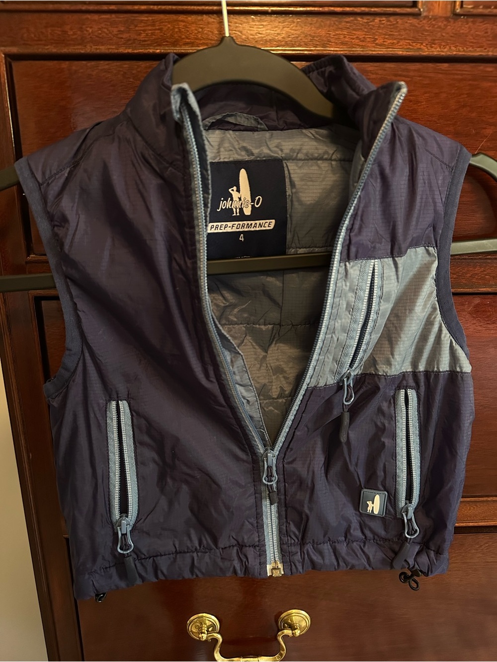 Johnnie-O little boys coastal blue performance vest size 4